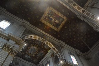 the ceiling of the Duomo in Lecce in the southern Italy