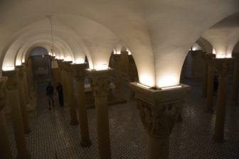 the crypt of the Duomo in Lecce in the southern Italy