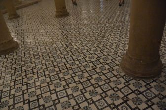 the floor of the crypt in the Duomo in Lecce in the southern Italy