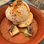 the Burrata di Mare of Marinero, a restaurant in Otranto, southern Italy